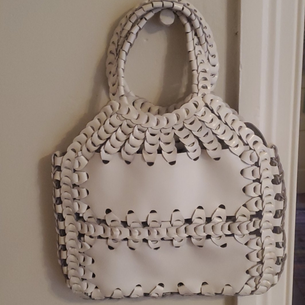 White handbag